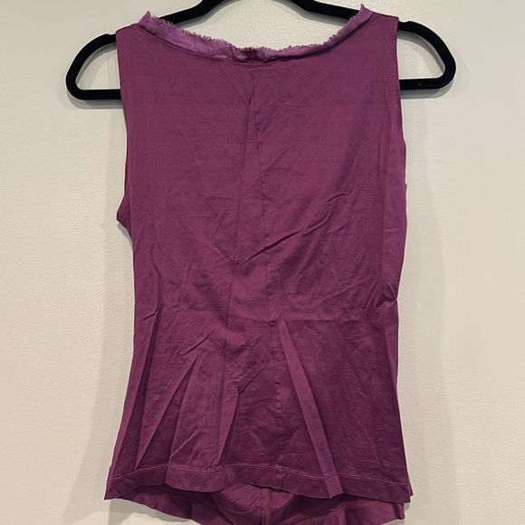 Aquilano Rimondi Plum Sleeveless Blouse sz 46 - Picture 7 of 8